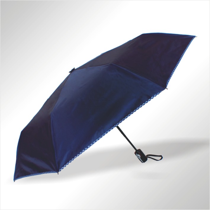 21” 三折自動開收UV防風素銀傘 (六色)