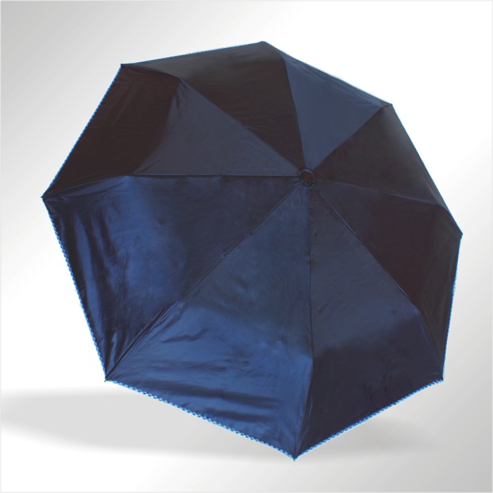 21” 三折自動開收UV防風素銀傘 (六色)